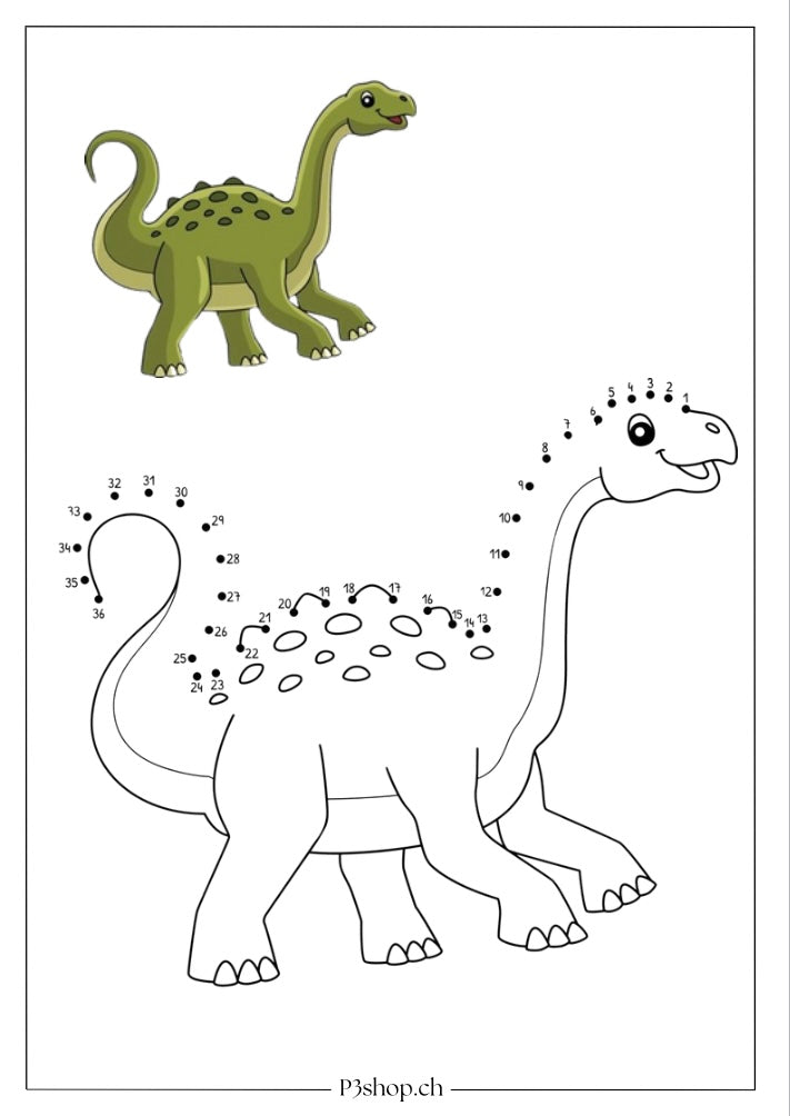 Malbuch Dino ( 30 Seiten / A5 )